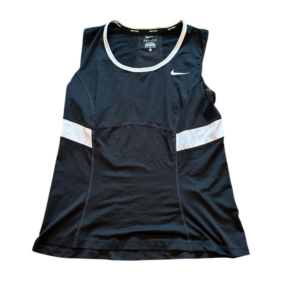 Nike Black and White Performance Tank Top
